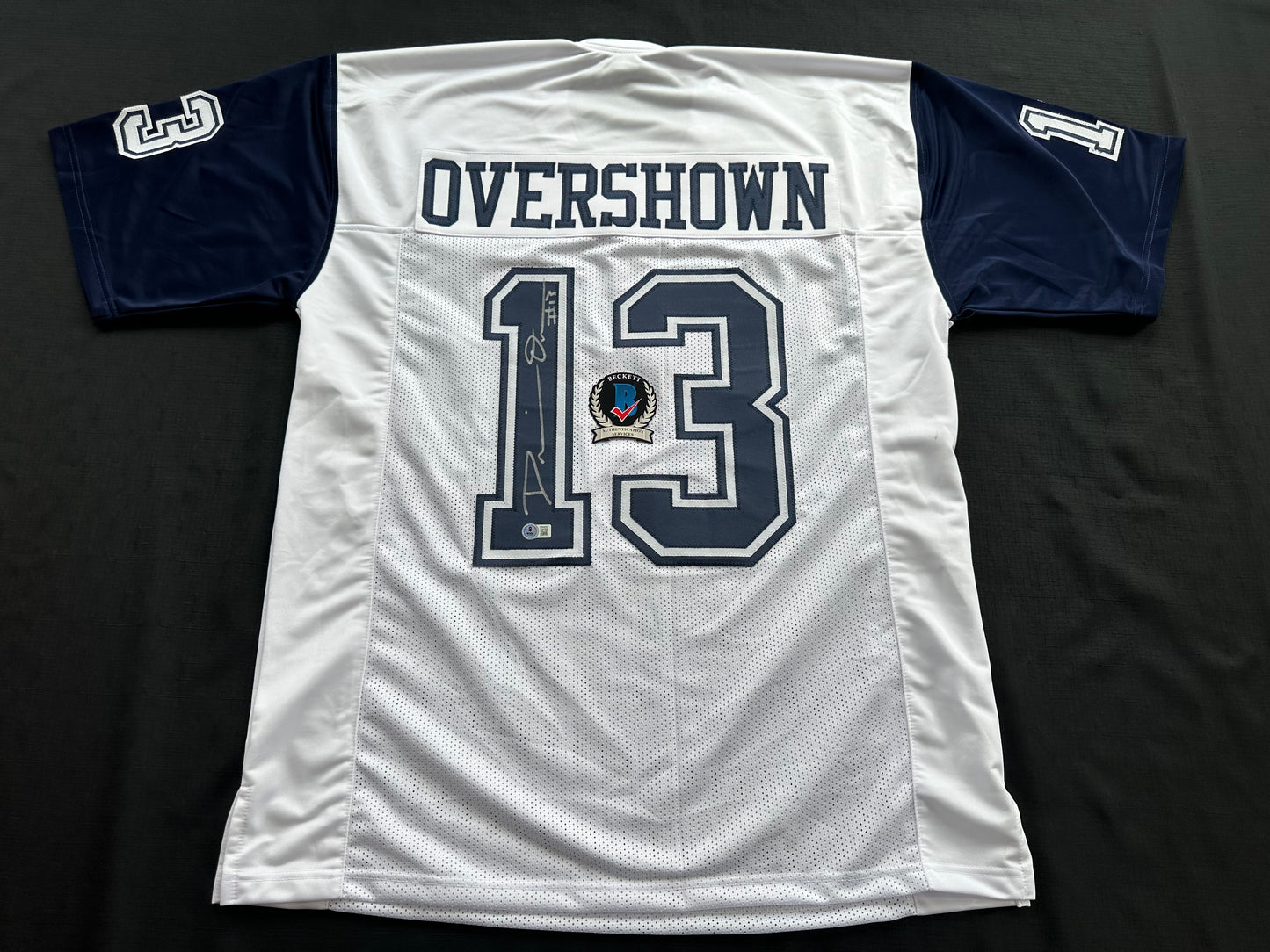 DEMARVION OVERSHOWN SIGNED ALTERNATE GAME JERSEY Dallas Cowboys BAS