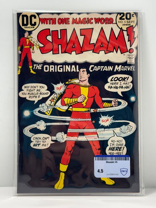 1973 Shazam! #5 DC Comic CBCS Comic Review 4.5