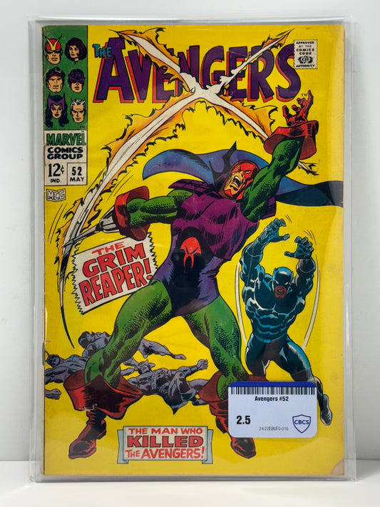The Avengers #52 - Marvel Comics 1968 CBCS Comic Review 2.5