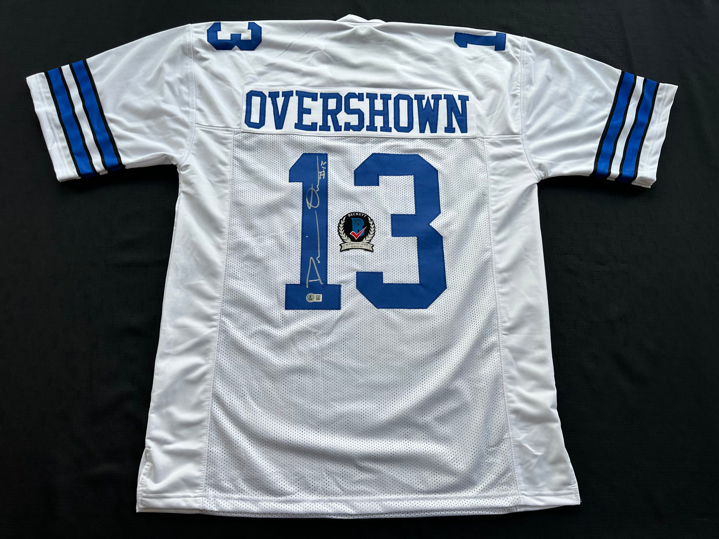 DEMARVION OVERSHOWN SIGNED WHITE JERSEY Dallas Cowboys BAS