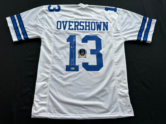 DEMARVION OVERSHOWN SIGNED WHITE JERSEY Dallas Cowboys BAS