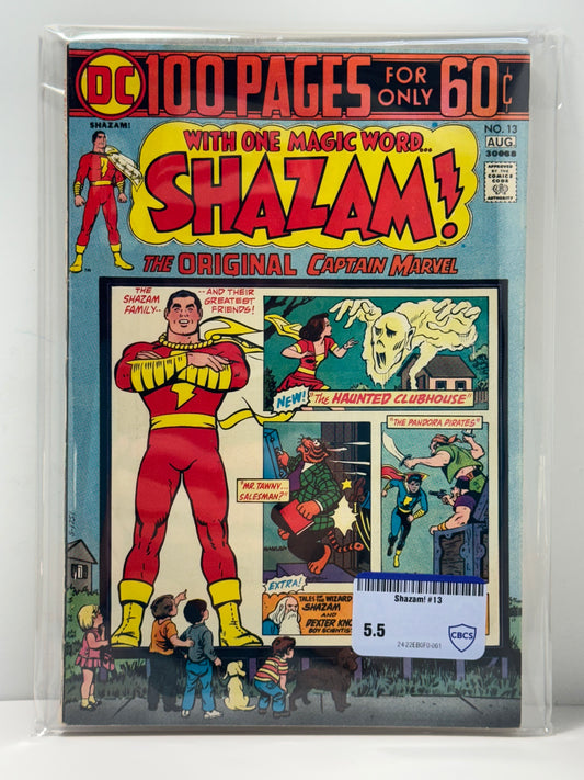 SHAZAM! 13 100 Page Giant w/ Captain Marvel Family! Mary & Jr! 1974 CBCS Comic Review 5.5