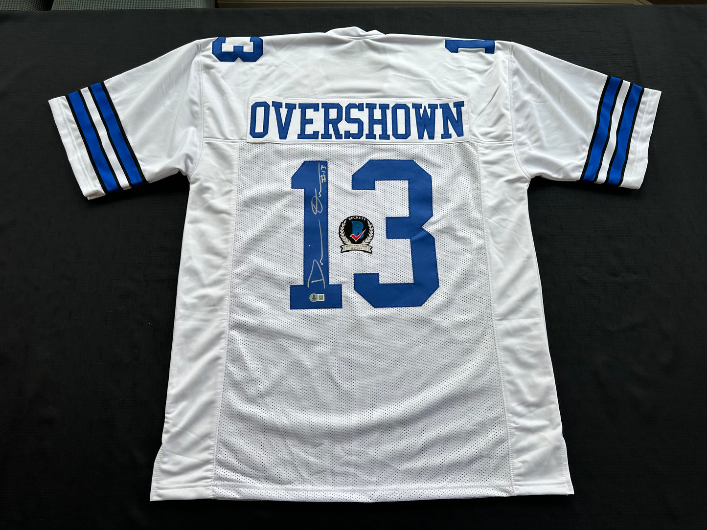 DEMARVION OVERSHOWN SIGNED WHITE JERSEY Dallas Cowboys BAS