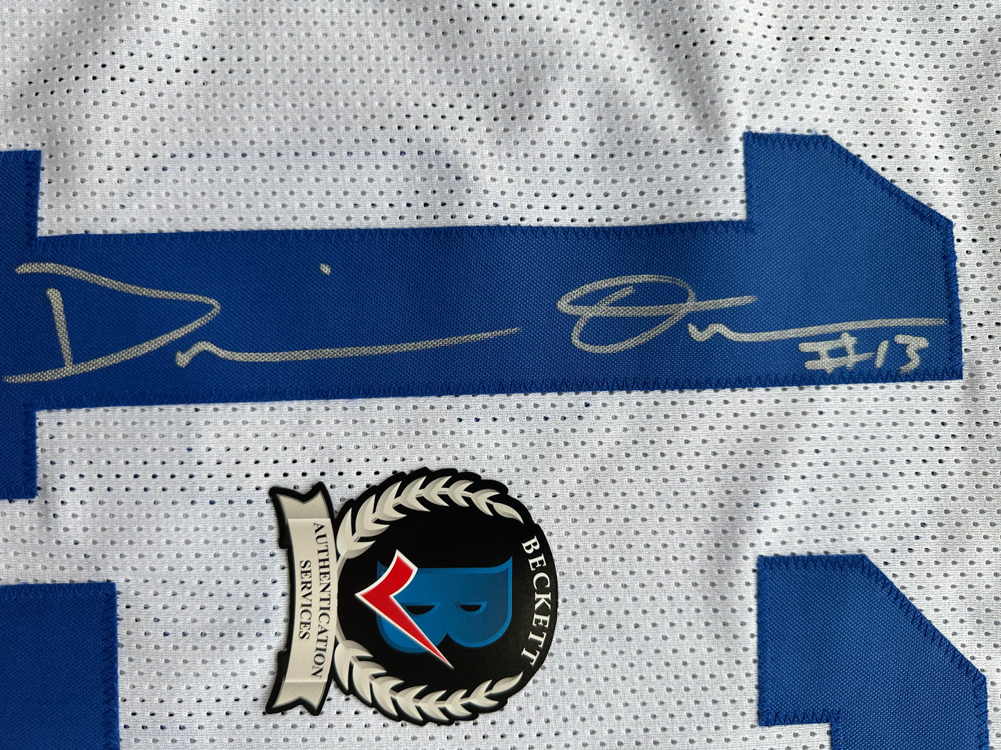 DEMARVION OVERSHOWN SIGNED WHITE JERSEY Dallas Cowboys BAS