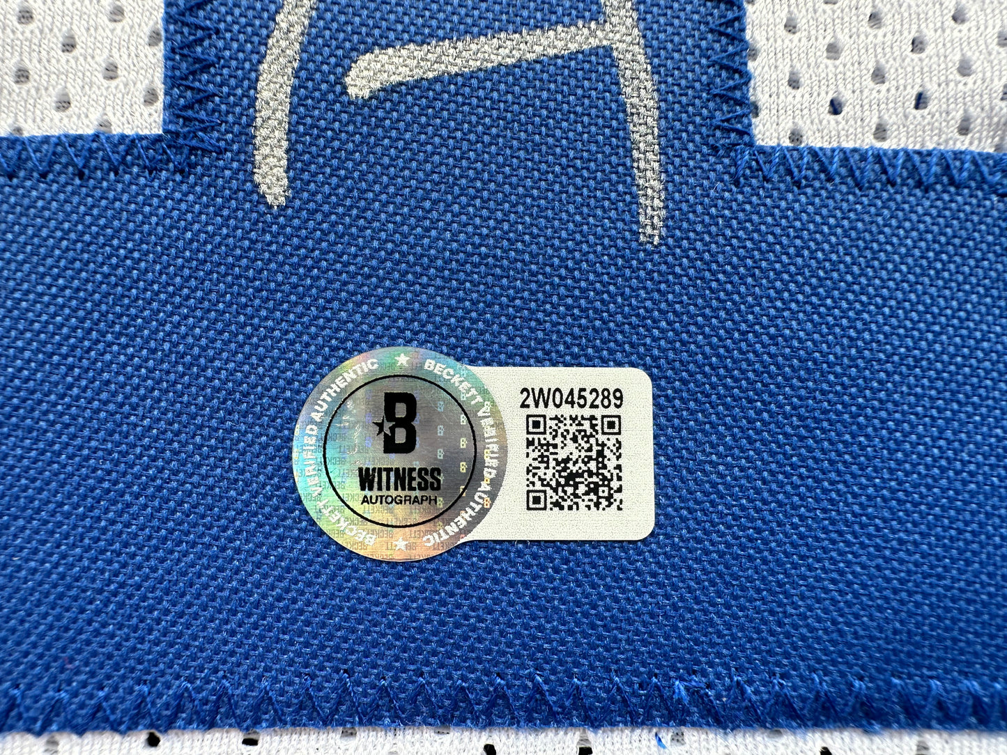 DEMARVION OVERSHOWN SIGNED WHITE JERSEY Dallas Cowboys BAS