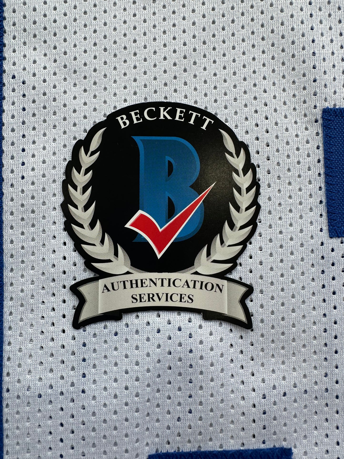 DEMARVION OVERSHOWN SIGNED WHITE JERSEY Dallas Cowboys BAS