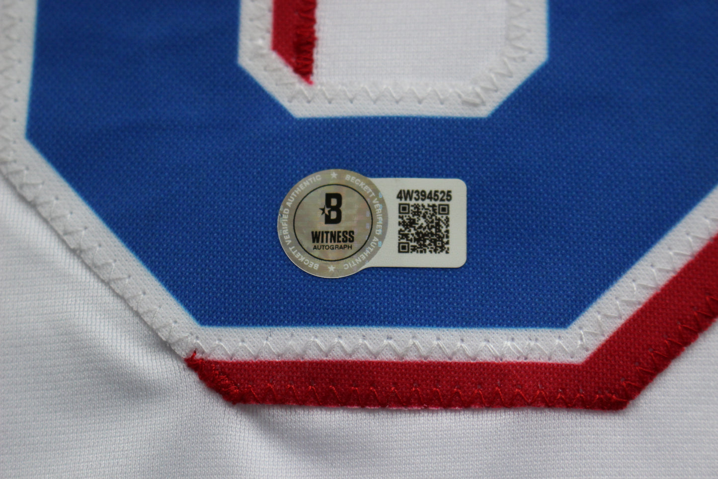 JOSH JUNG TEXAS RANGERS SIGNED HOME JERSEY Red Raiders BAS