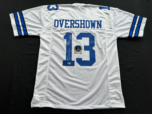 DEMARVION OVERSHOWN SIGNED WHITE JERSEY Dallas Cowboys BAS