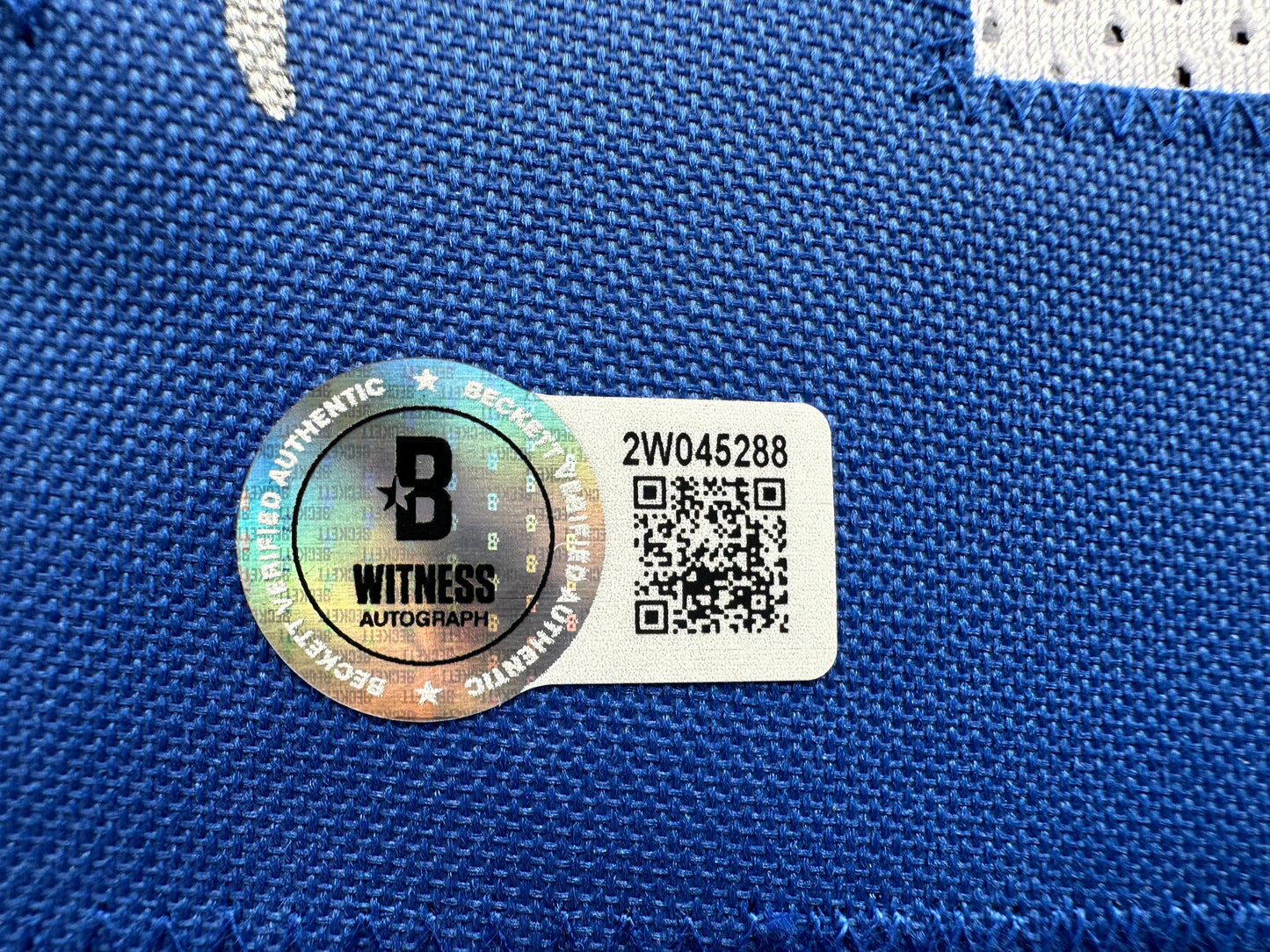 DEMARVION OVERSHOWN SIGNED WHITE JERSEY Dallas Cowboys BAS