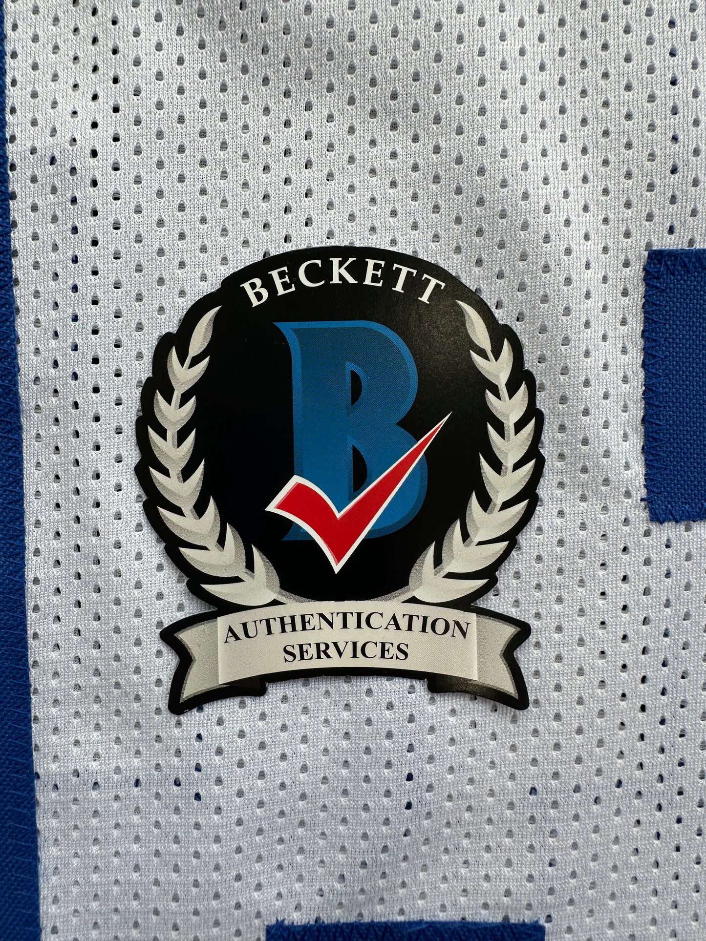 DEMARVION OVERSHOWN SIGNED WHITE JERSEY Dallas Cowboys BAS