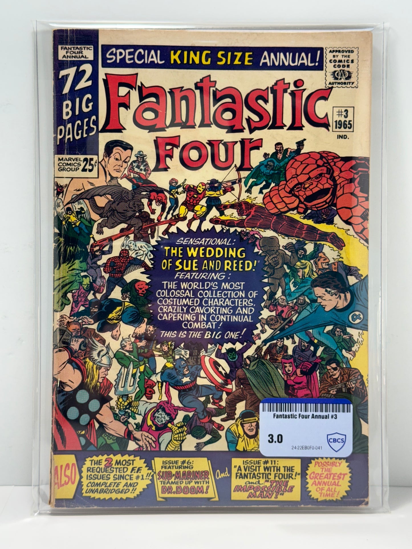 Fantastic Four Annual #3 [1965] Wedding of Reed & Sue CBCS Comic Review 3.0