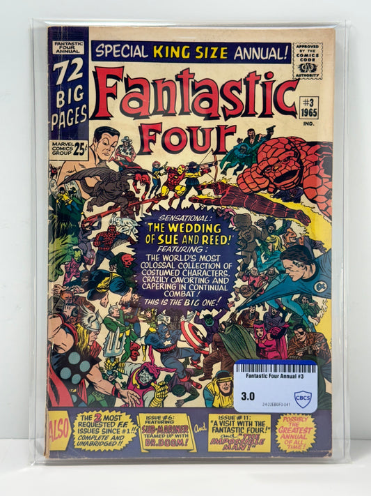 Fantastic Four Annual #3 [1965] Wedding of Reed & Sue CBCS Comic Review 3.0