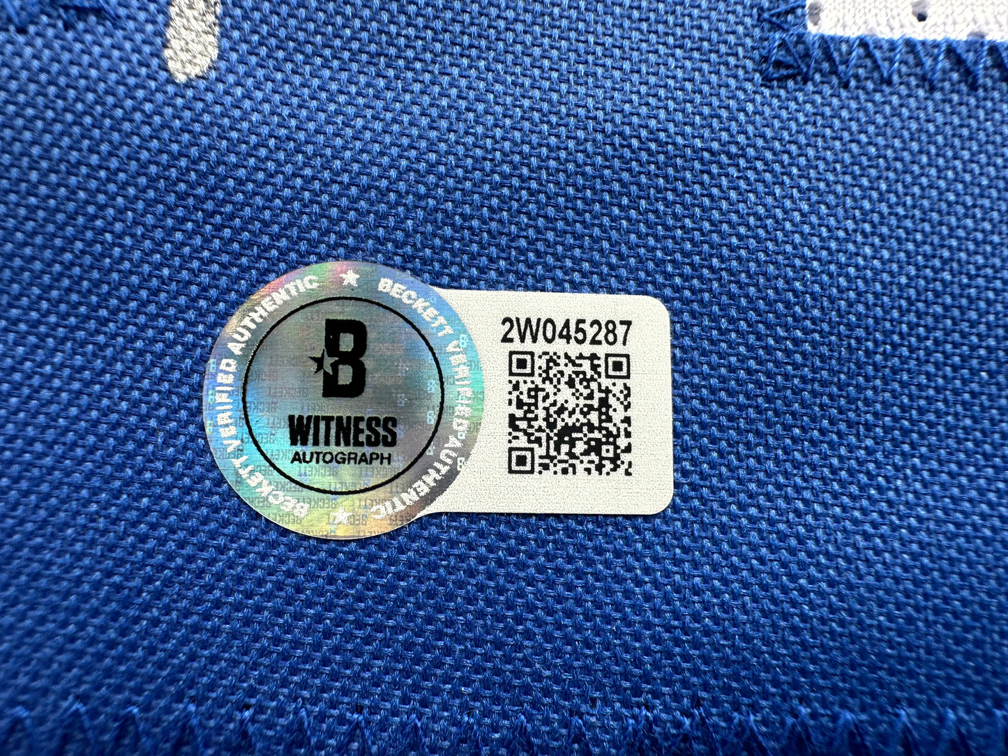 DEMARVION OVERSHOWN SIGNED WHITE JERSEY Dallas Cowboys BAS