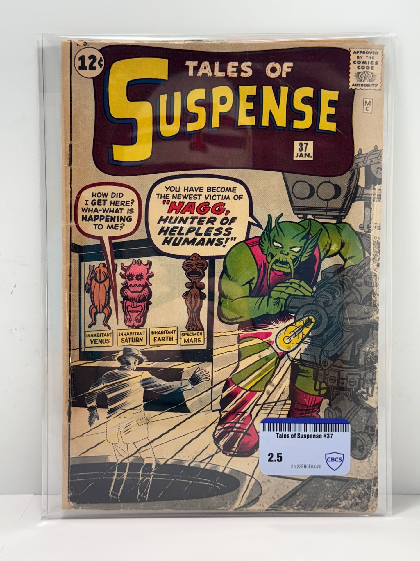 Tales of Suspense #37 Marvel Comics 1963 Hagg Appearance 5 CBCS Comic Review 2.5