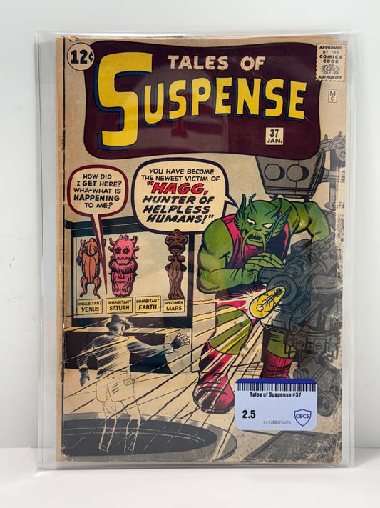 Tales of Suspense #37 Marvel Comics 1963 Hagg Appearance 5 CBCS Comic Review 2.5