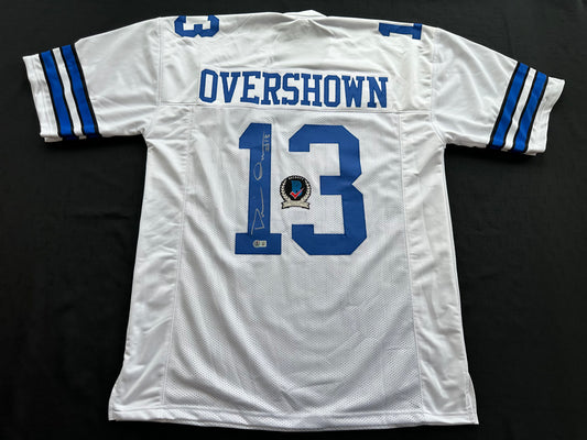 DEMARVION OVERSHOWN SIGNED WHITE JERSEY Dallas Cowboys BAS