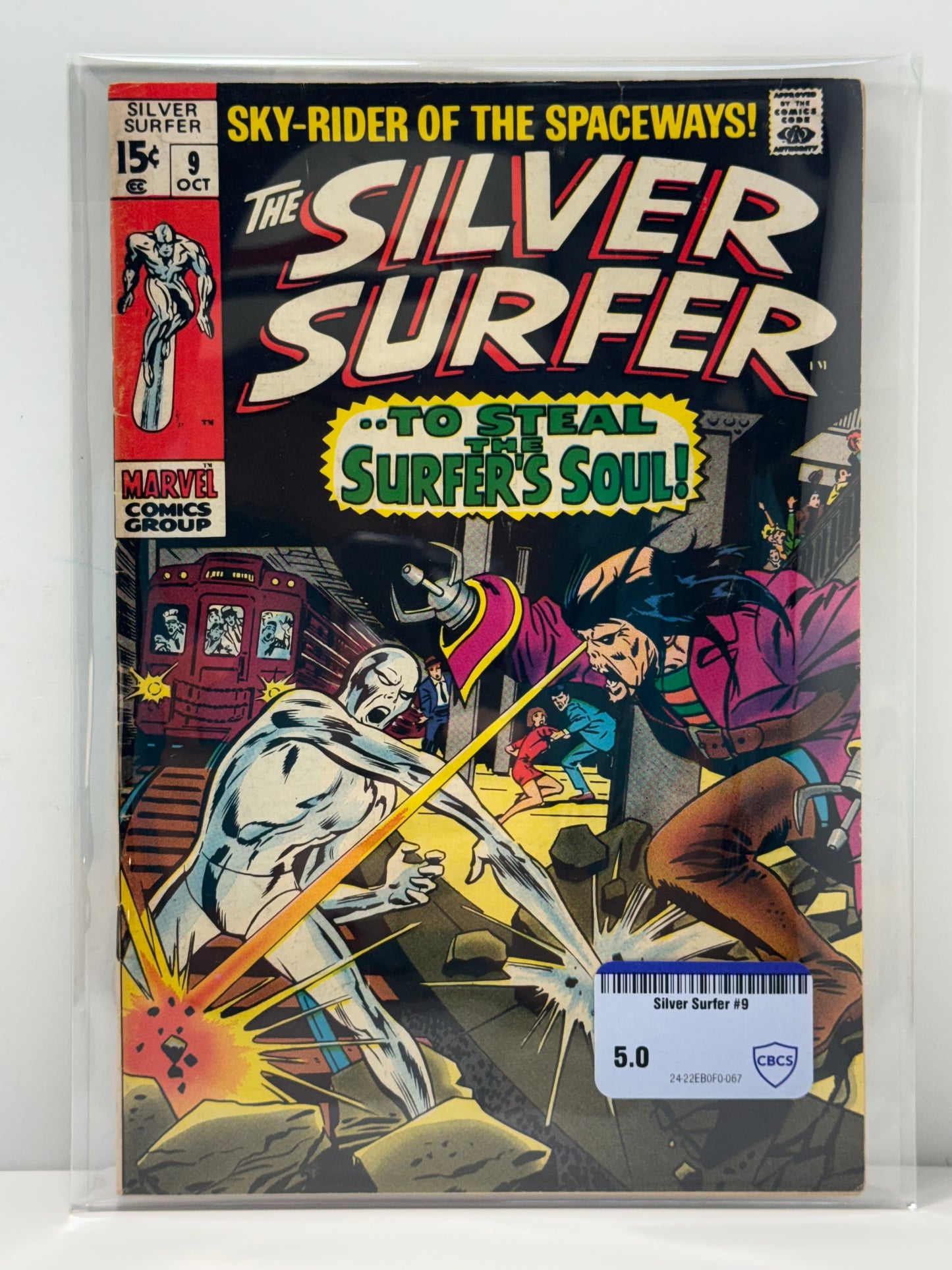 The Silver Surfer #9 (Marvel Comics October 1969) CBCS Comic Review 5.0