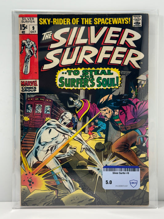 The Silver Surfer #9 (Marvel Comics October 1969) CBCS Comic Review 5.0