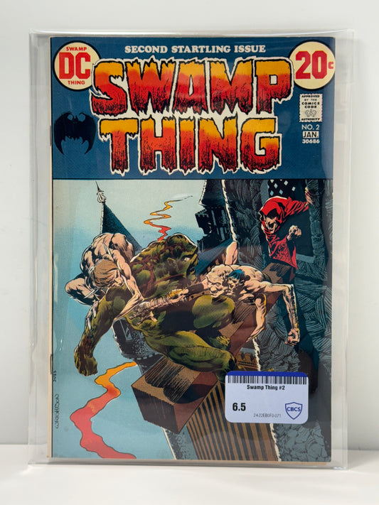 Swamp Thing #2 DC 1973 Berni Wrightson Cover CBCS Comic Review 6.5