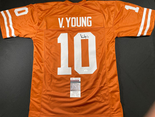 VINCE YOUNG TEXAS LONGHORNS SIGNED JERSEY JSA COA