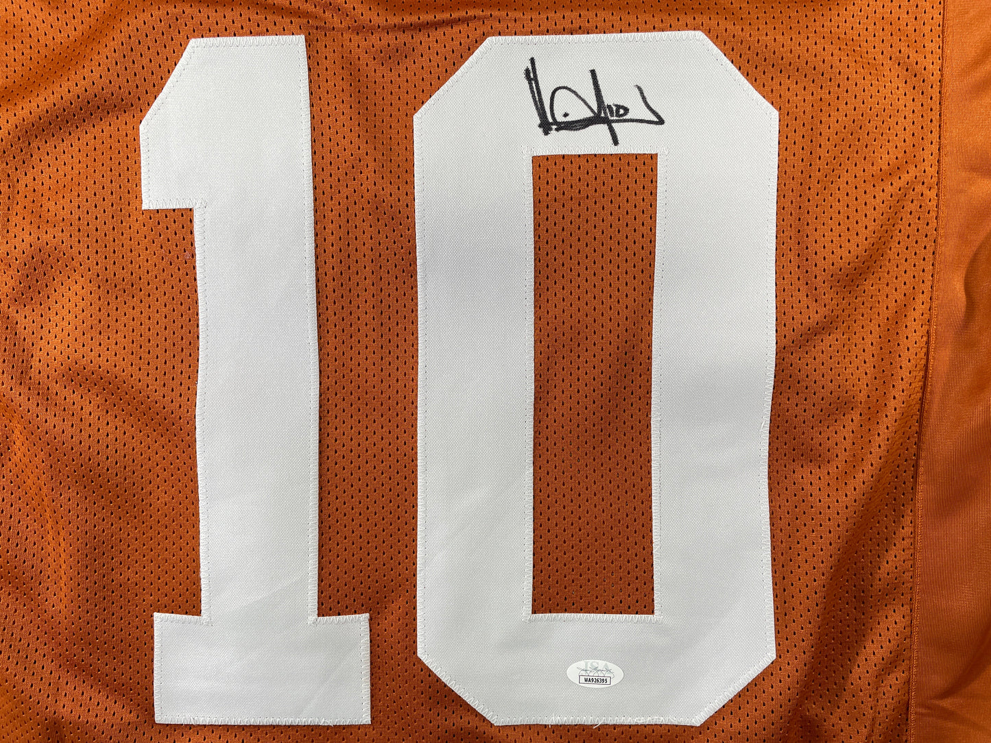 VINCE YOUNG TEXAS LONGHORNS SIGNED JERSEY JSA COA