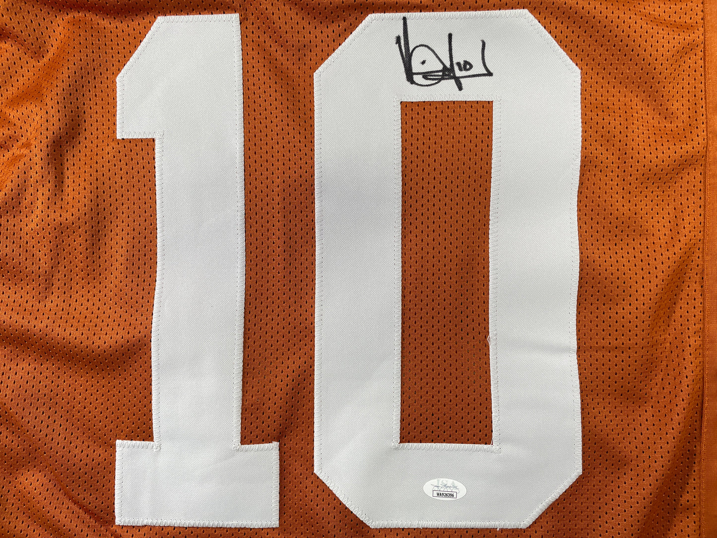 VINCE YOUNG TEXAS LONGHORNS SIGNED JERSEY JSA COA