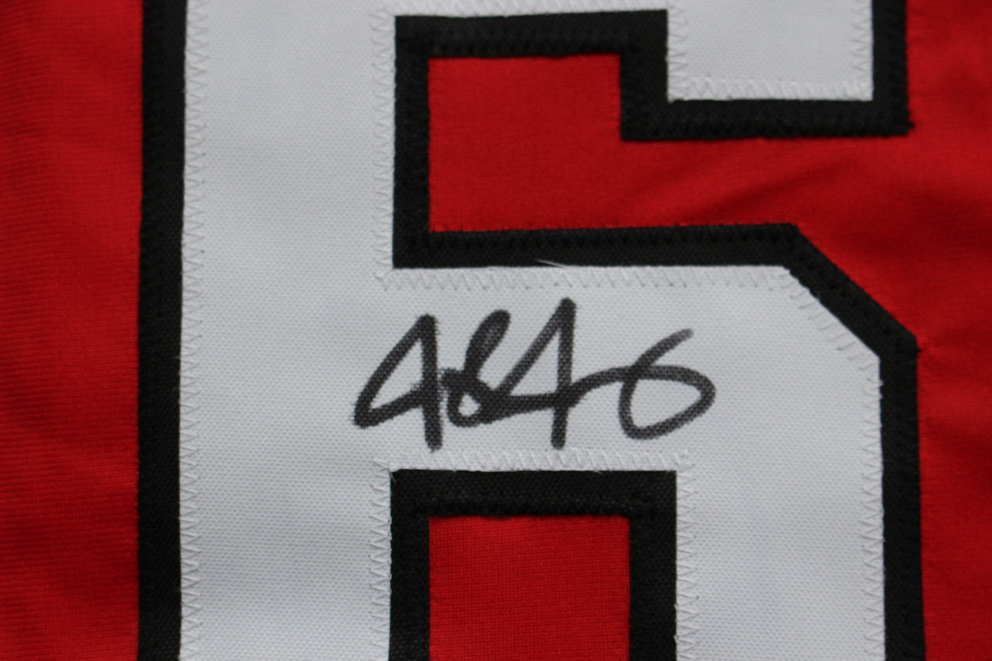 JOSH JUNG TEXAS TECH RED RAIDERS SIGNED BASEBALL JERSEY Texas Rangers BAS