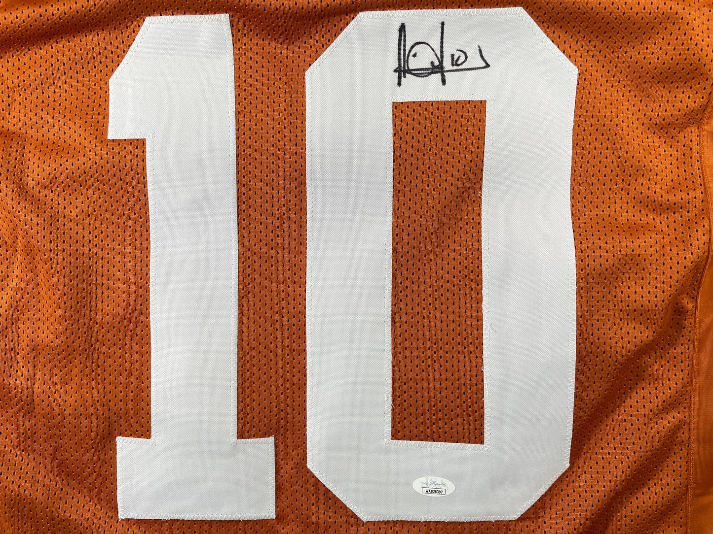 VINCE YOUNG TEXAS LONGHORNS SIGNED JERSEY JSA COA