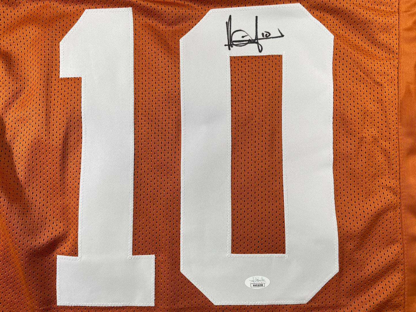 VINCE YOUNG TEXAS LONGHORNS SIGNED JERSEY JSA COA