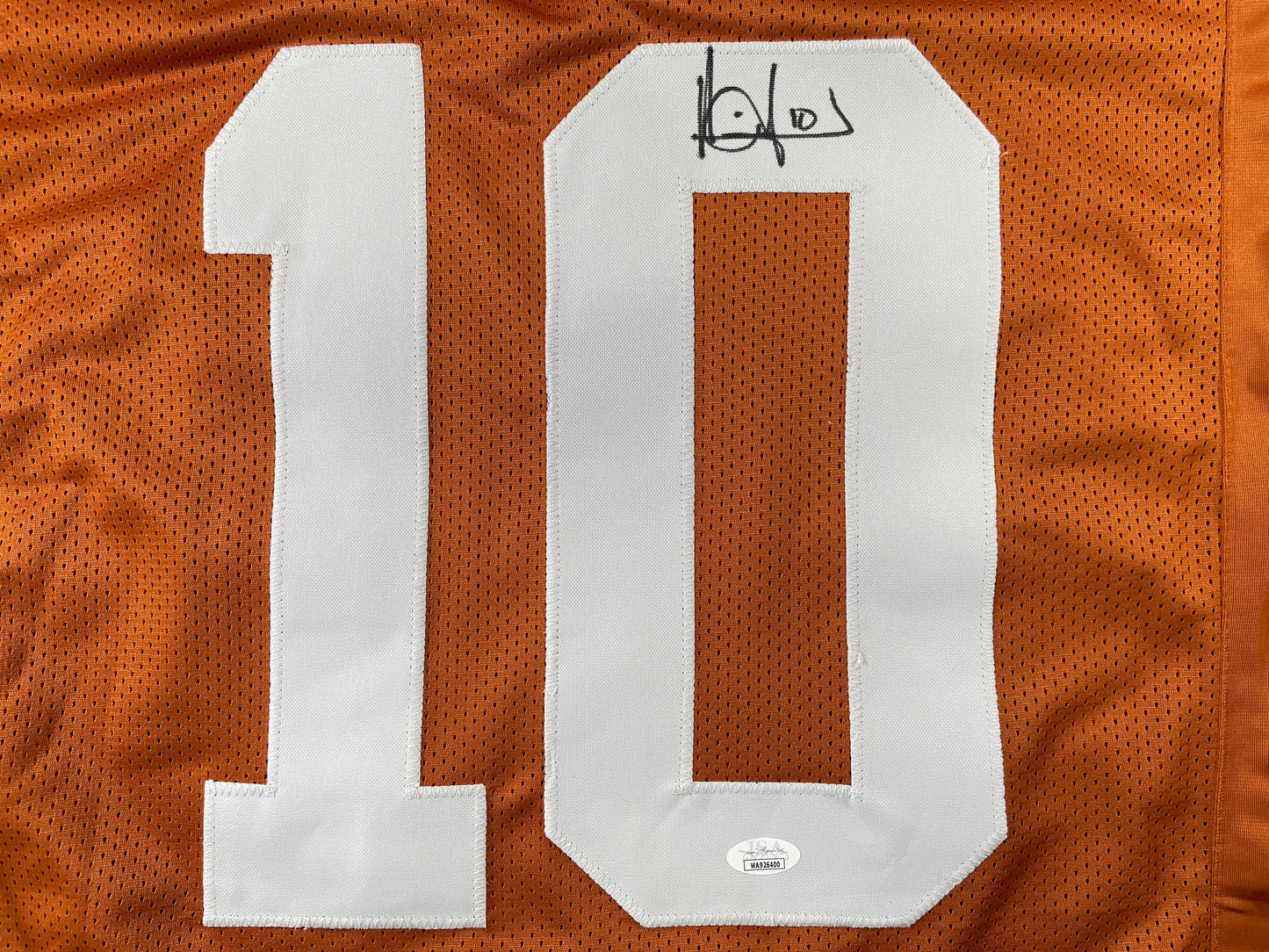 VINCE YOUNG TEXAS LONGHORNS SIGNED JERSEY JSA COA