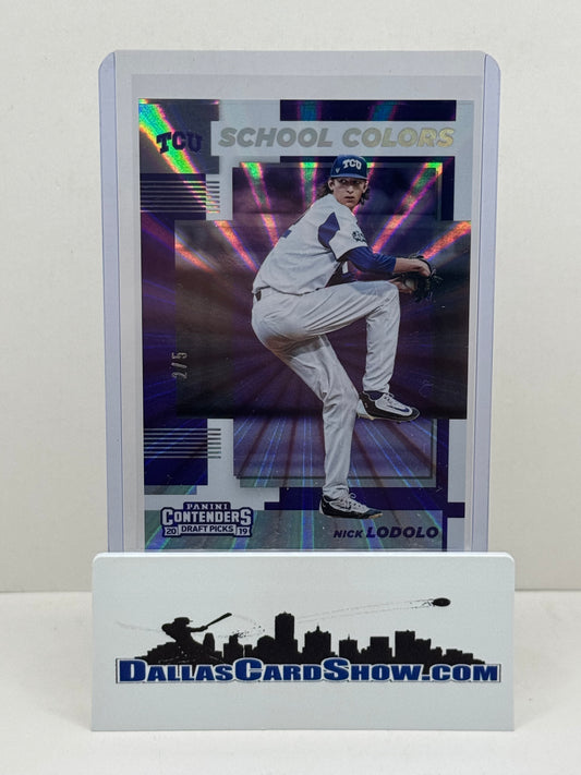 2019 Panini Contenders New Colors #17 Fame Nick Lodolo #2/5