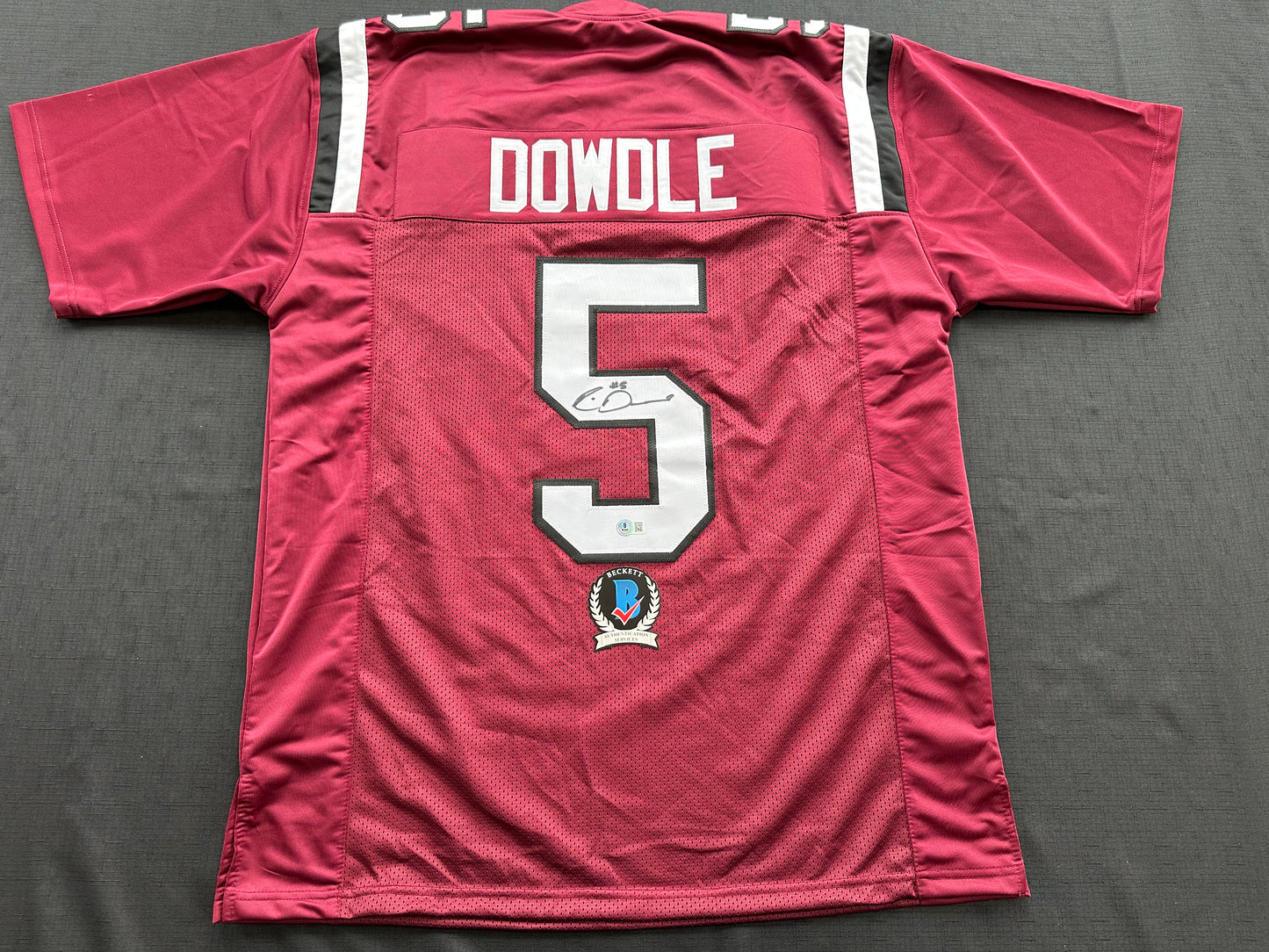 RICO DOWDLE SIGNED MAROON SOUTH CAROLINA JERSEY Dallas Cowboys BAS