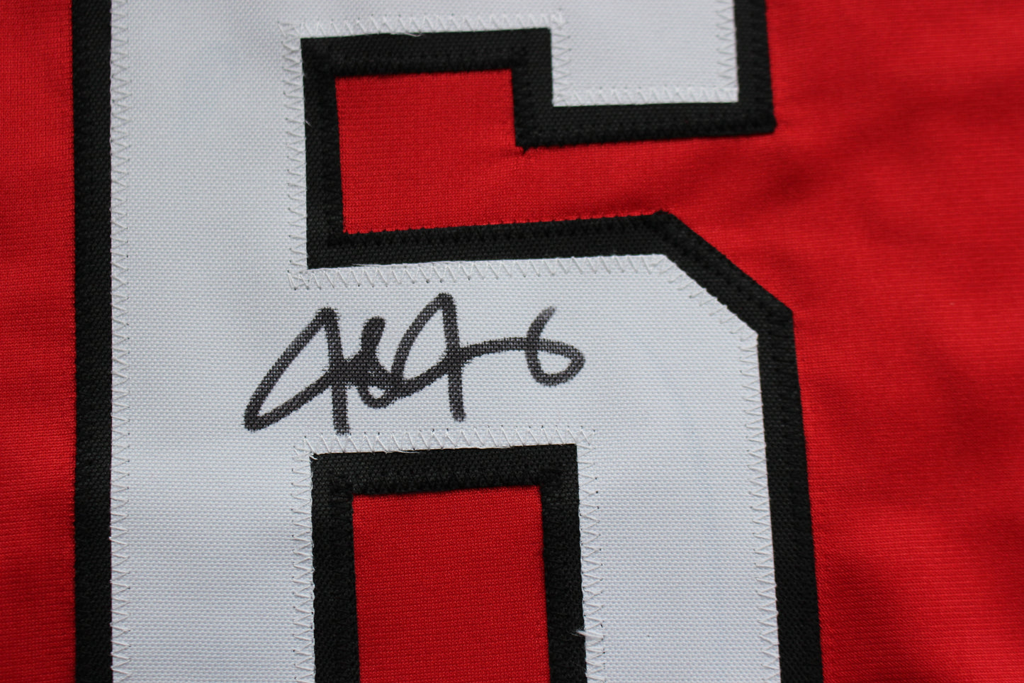 JOSH JUNG TEXAS TECH RED RAIDERS SIGNED BASEBALL JERSEY Texas Rangers BAS