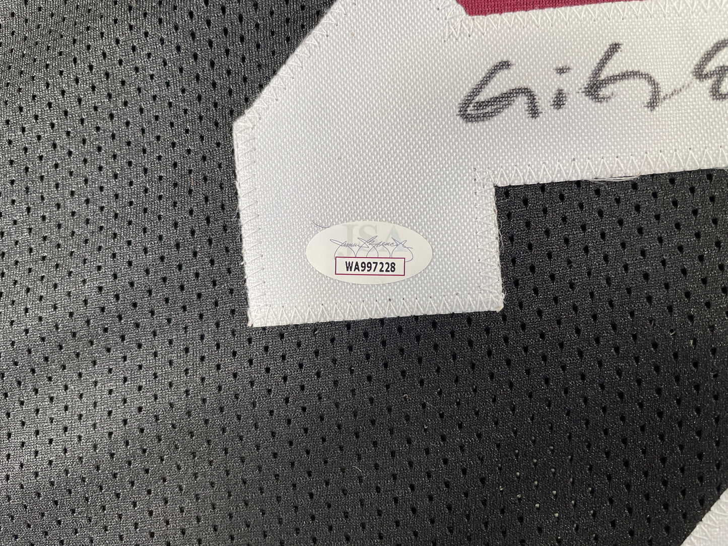 JOHNNY MANZIEL BLACK TEXAS A&M SIGNED STAT JERSEY w/"NCAA Sucks" JSA