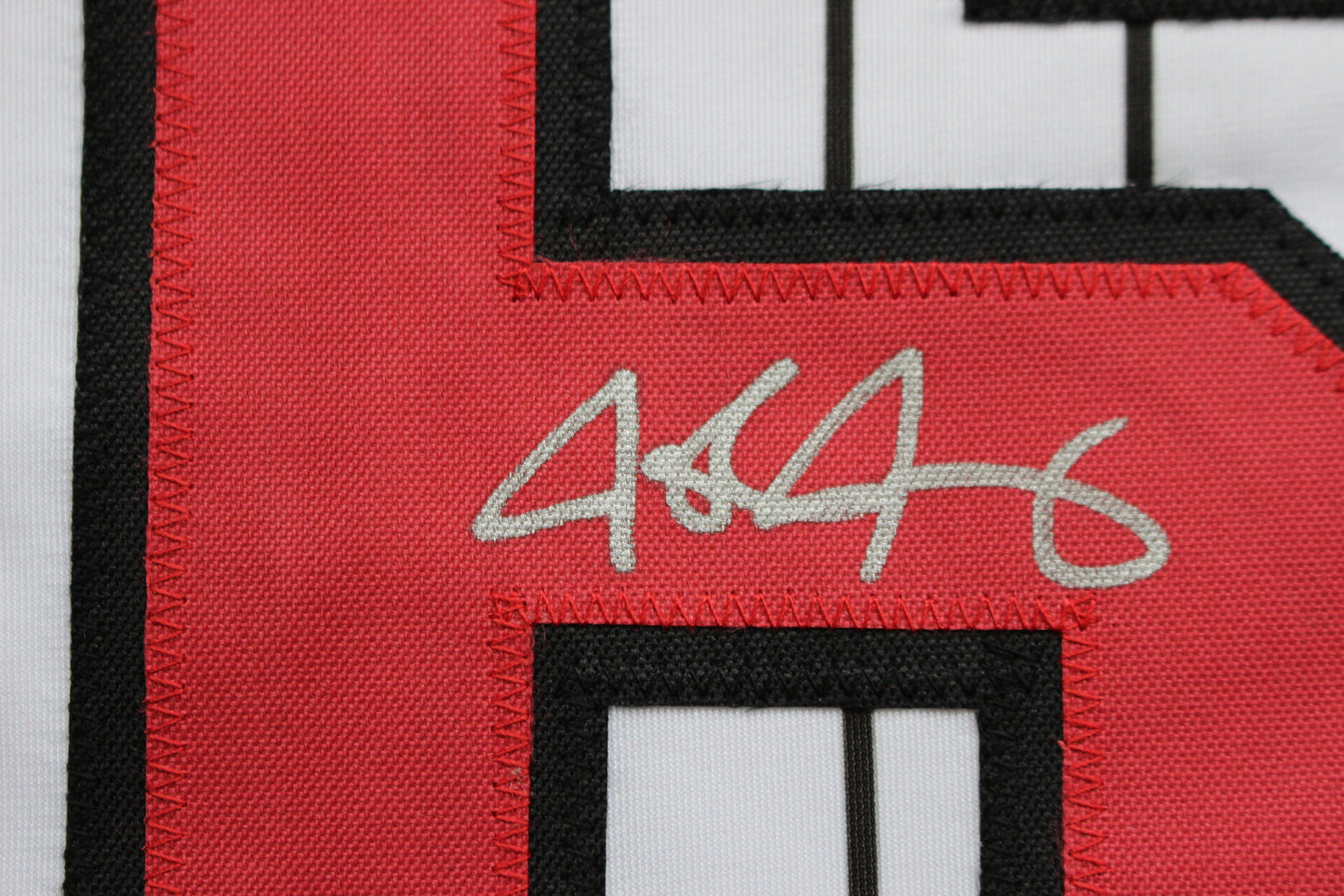 JOSH JUNG TEXAS TECH RED RAIDERS SIGNED PINSTRIPE JERSEY Texas Rangers BAS