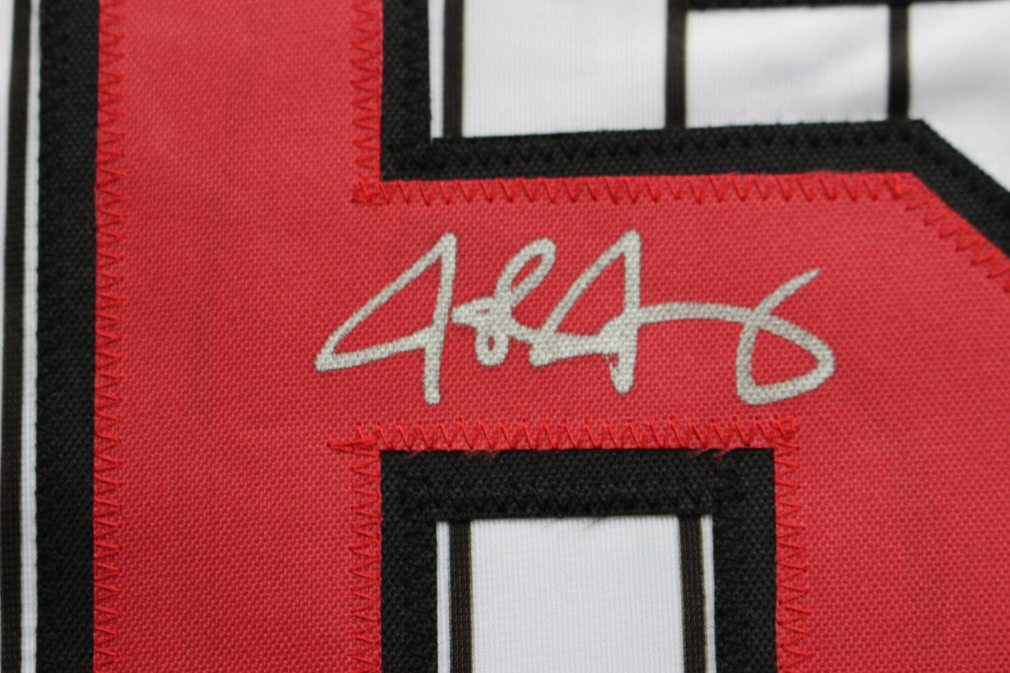 JOSH JUNG TEXAS TECH RED RAIDERS SIGNED PINSTRIPE JERSEY Texas Rangers BAS
