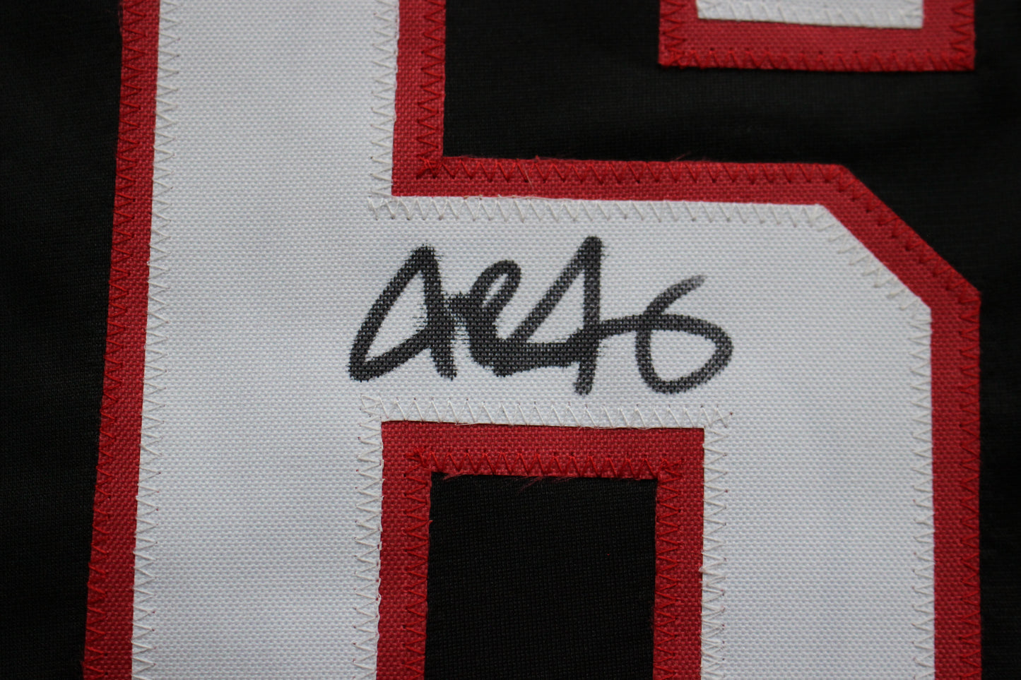 JOSH JUNG TEXAS TECH RED RAIDERS SIGNED BLACK JERSEY Texas Rangers BAS