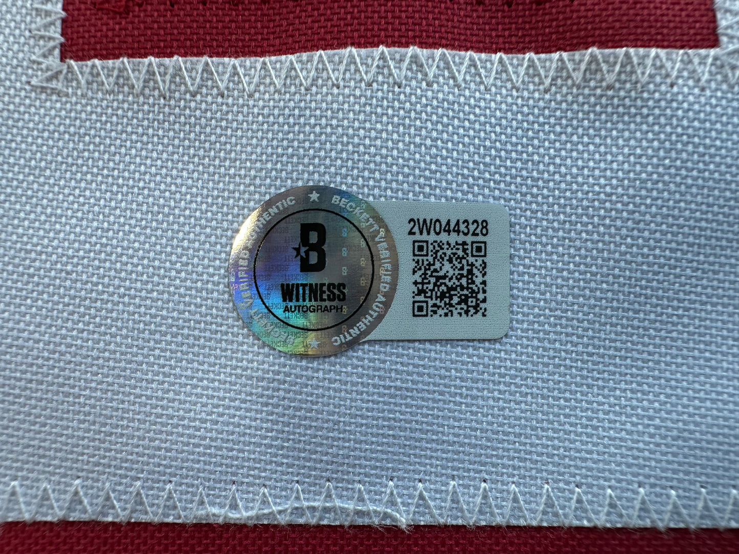 ZACH THOMAS SIGNED BLACK FOOTBALL JERSEY Texas Tech Raiders BAS