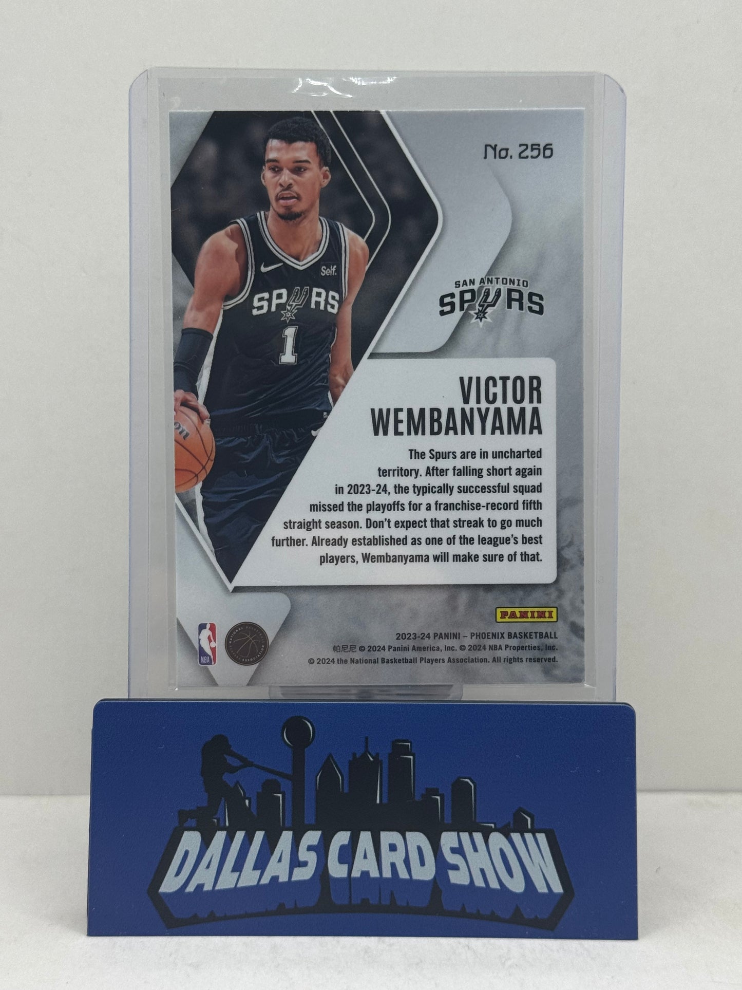 2023-24 Panini Phoenix #256 Victor Wembanyamam Teal Lazer Rookie RC