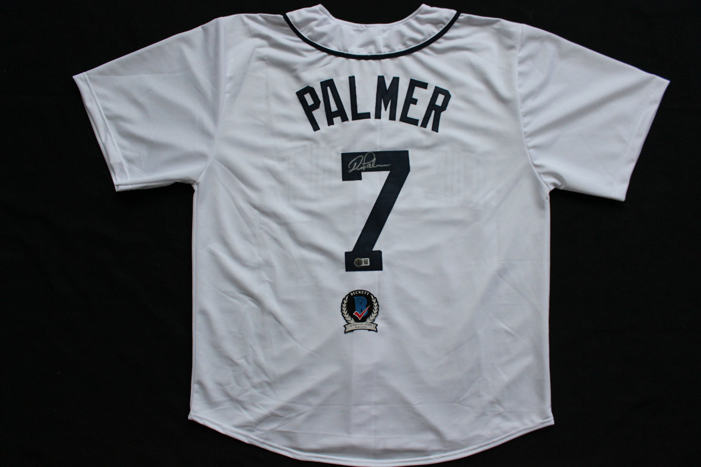 DEAN PALMER DETROIT TIGERS SIGNED HOME JERSEY Texas Rangers Royals BAS