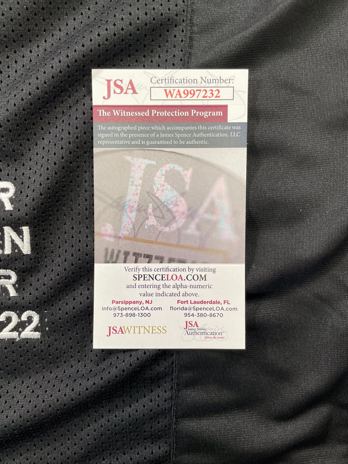 JOHNNY MANZIEL BLACK TEXAS A&M SIGNED STAT JERSEY w/"Johnny Fuckin Football" JSA