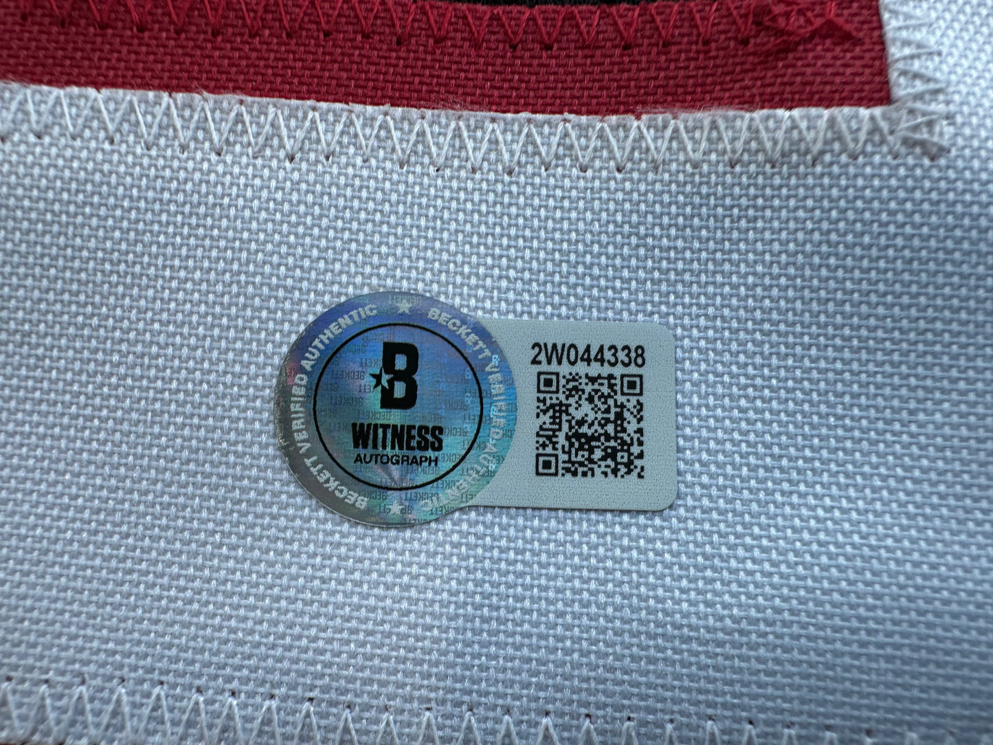 ZACH THOMAS SIGNED BLACK FOOTBALL JERSEY Texas Tech Raiders BAS