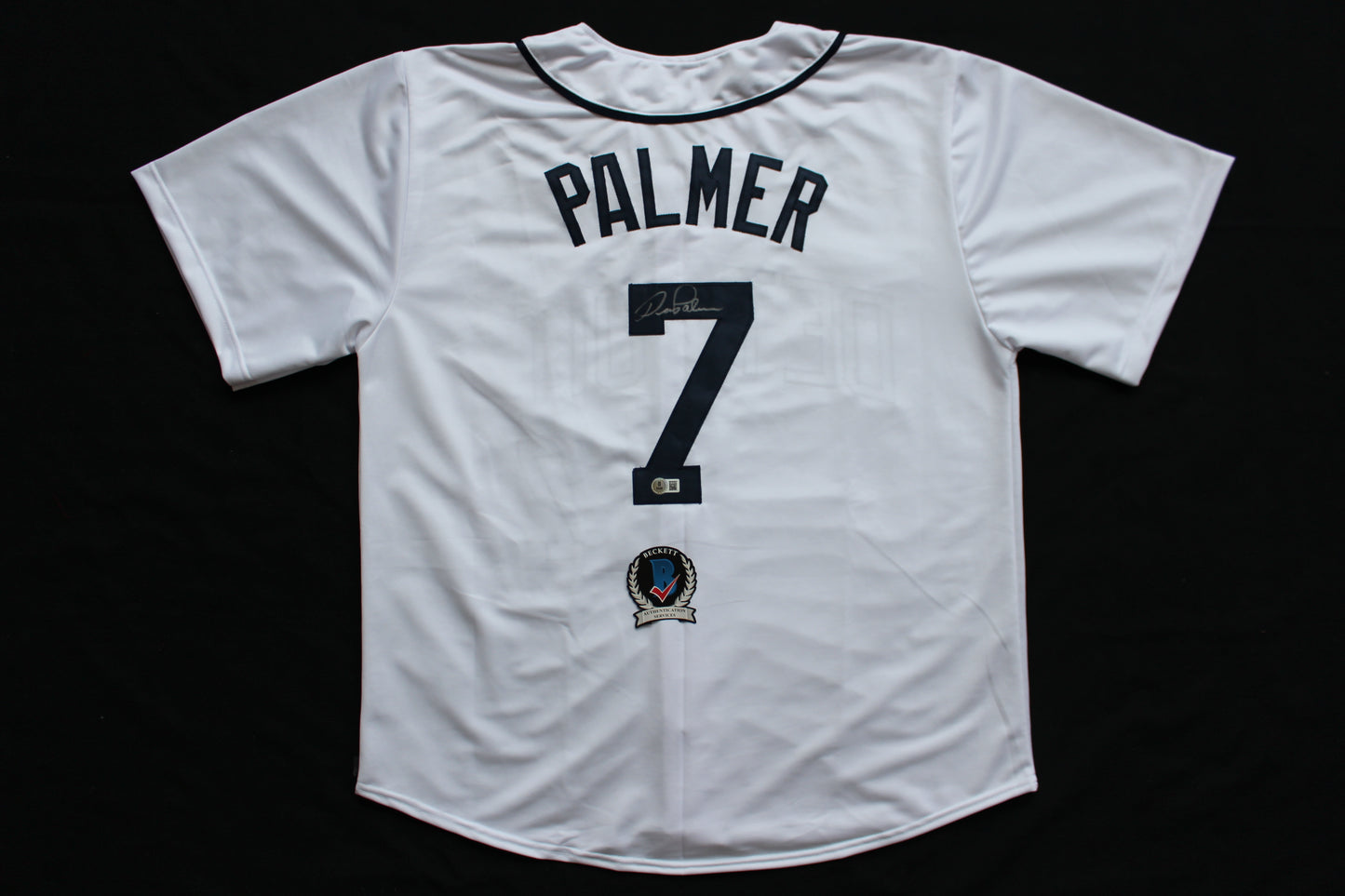 DEAN PALMER DETROIT TIGERS SIGNED HOME JERSEY Texas Rangers Royals BAS