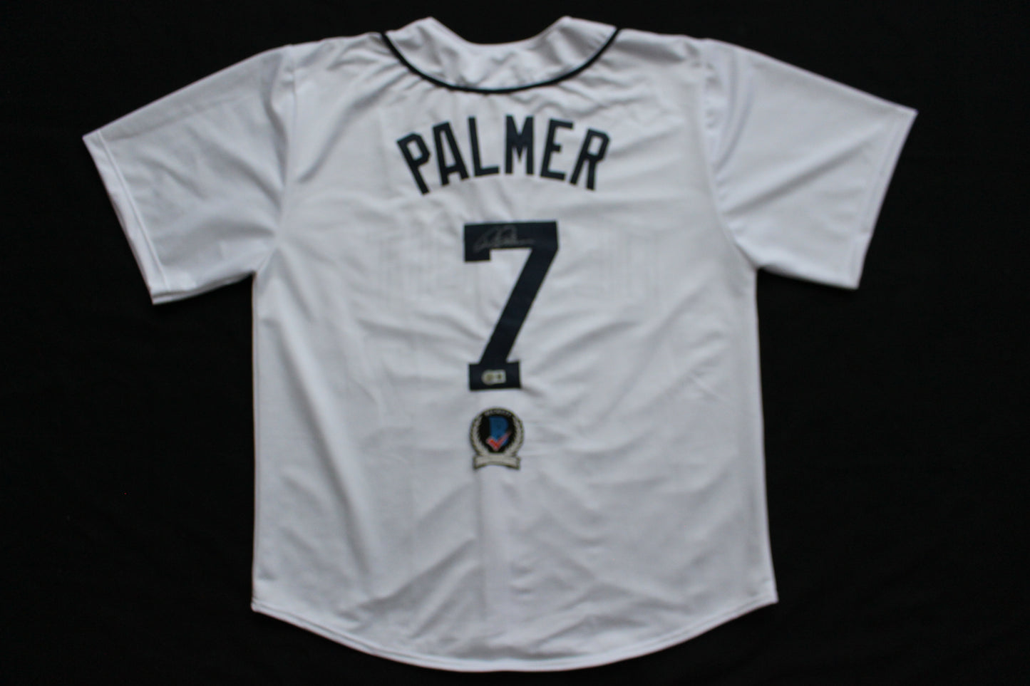 DEAN PALMER DETROIT TIGERS SIGNED HOME JERSEY Texas Rangers Royals BAS