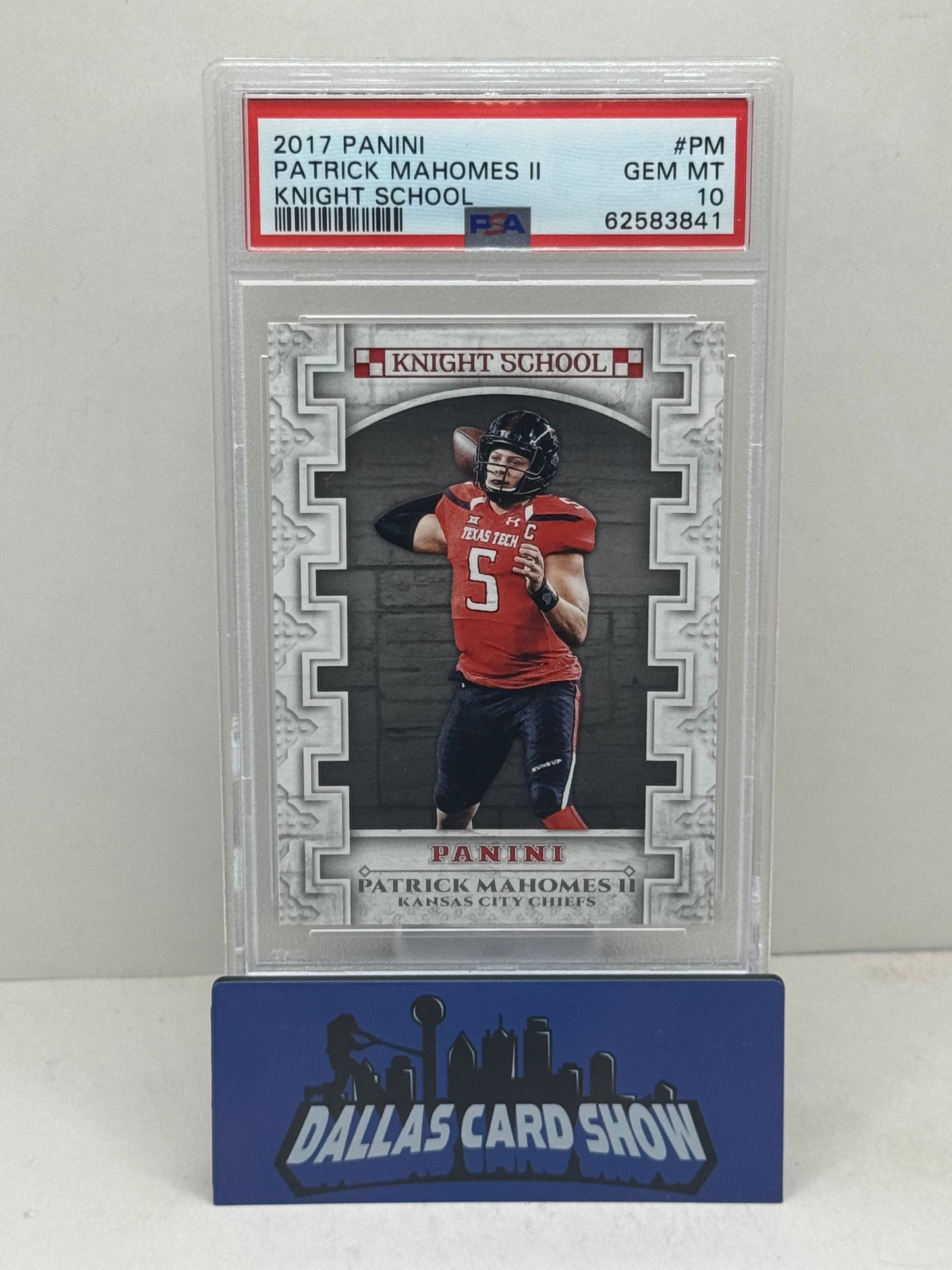 2017 Panini #PM Patrick Mahomes ll Knight School Rookie RC PSA 10