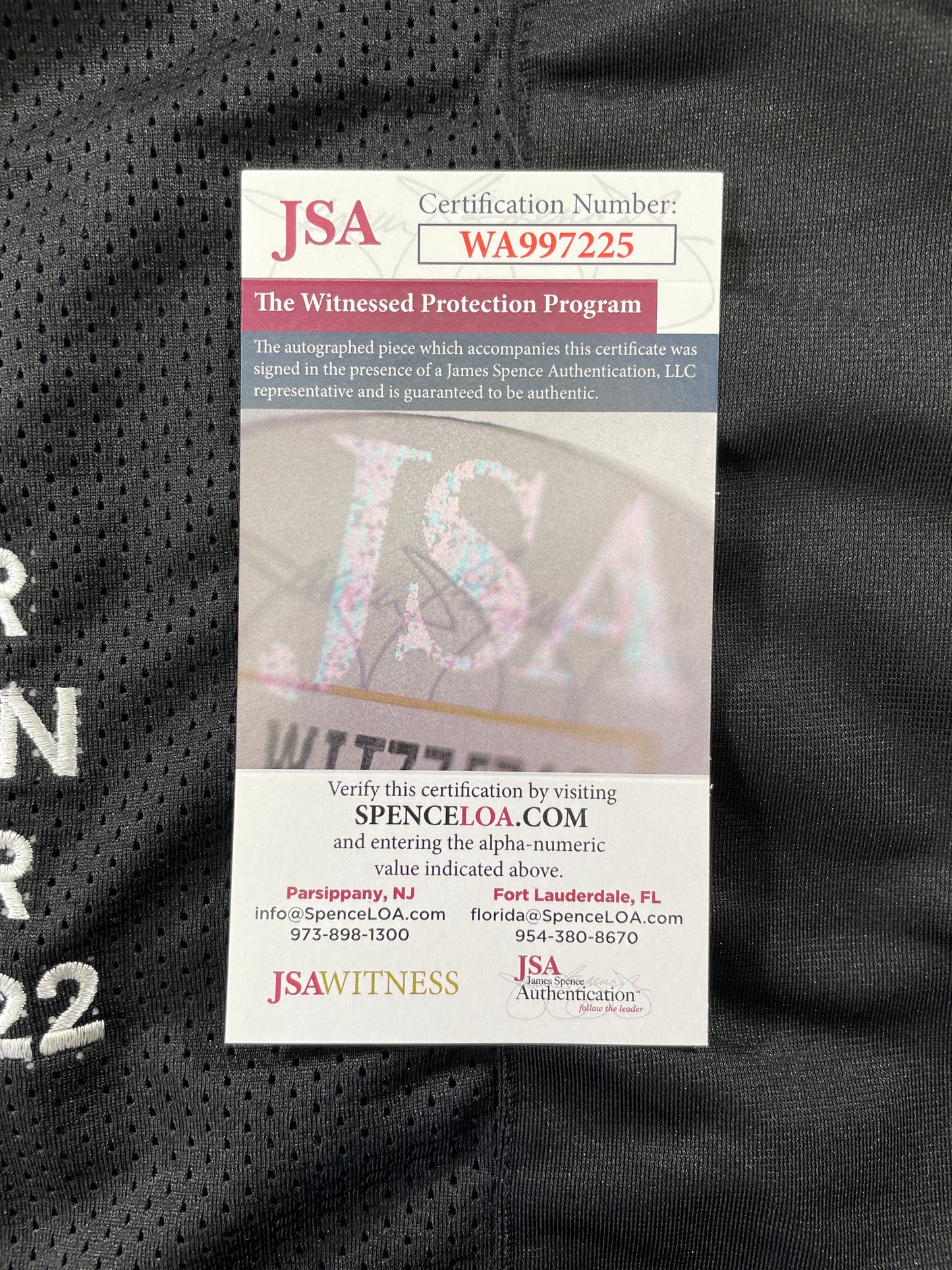 JOHNNY MANZIEL BLACK TEXAS A&M SIGNED STAT JERSEY w/"Johnny Fuckin Football" JSA