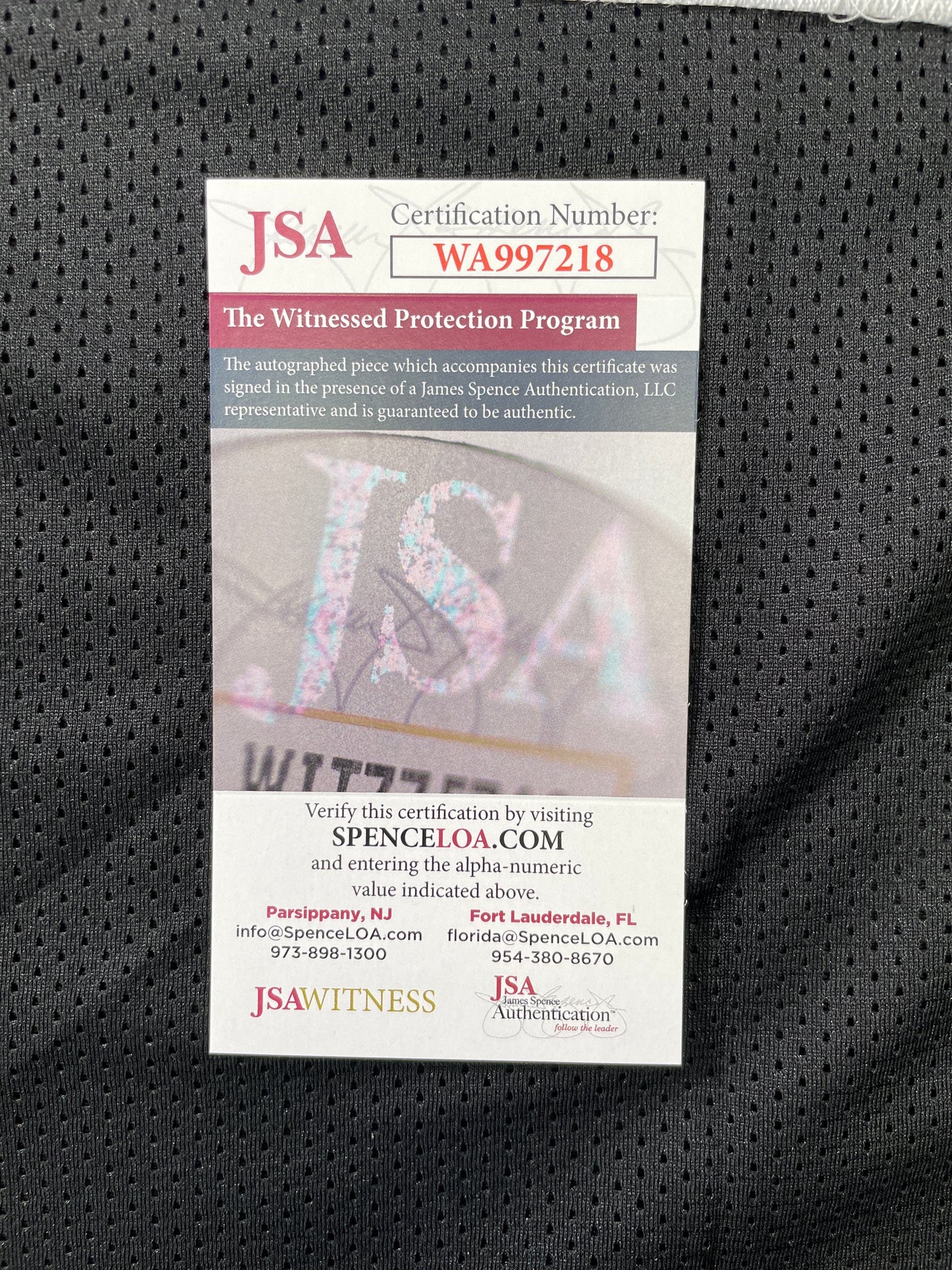 JOHNNY MANZIEL BLACK TEXAS A&M SIGNED JERSEY w/12HT JSA