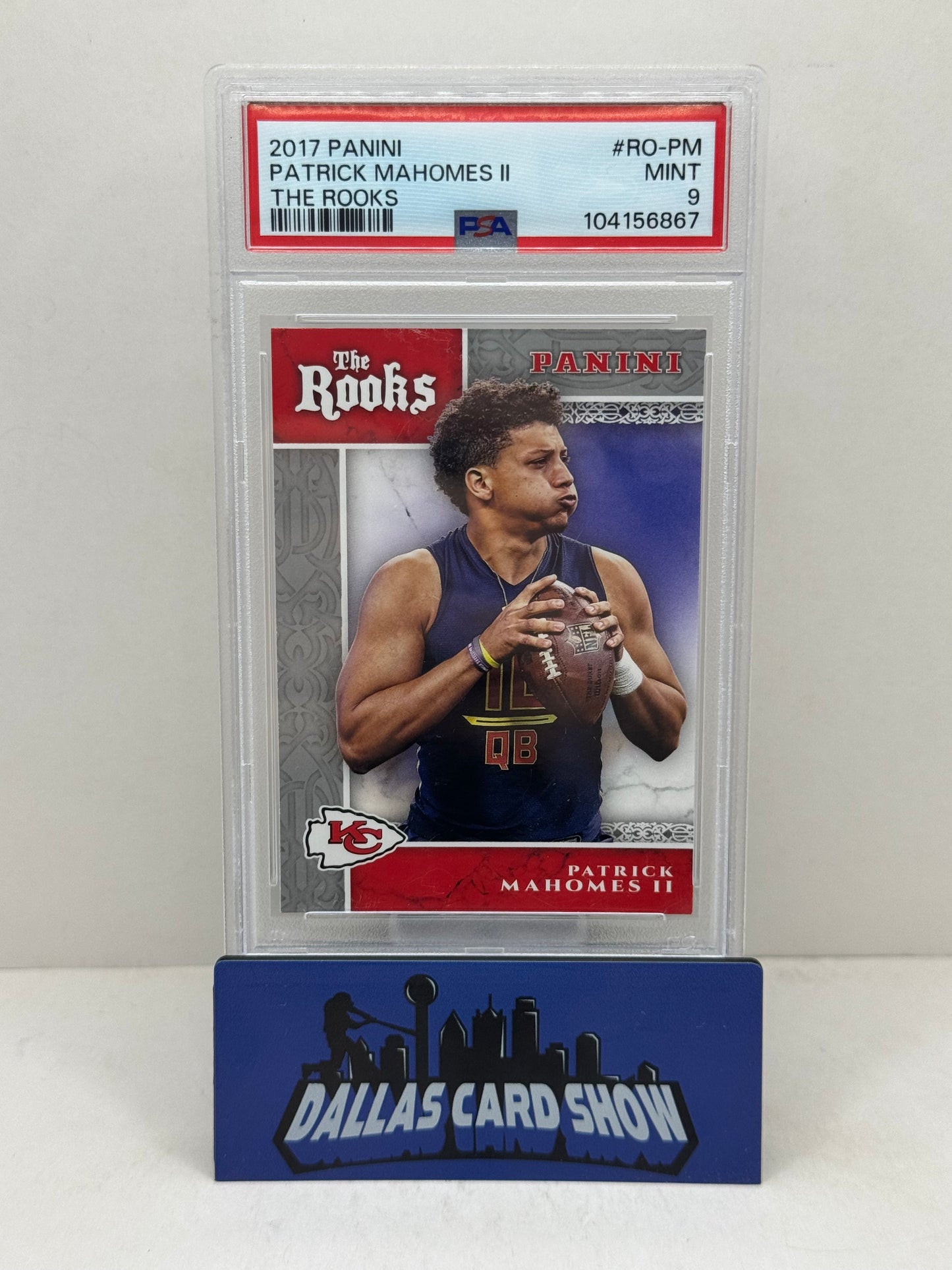 2017 Panini The Rooks #RO-PM Patrick Mahomes Rookie RC PSA 9