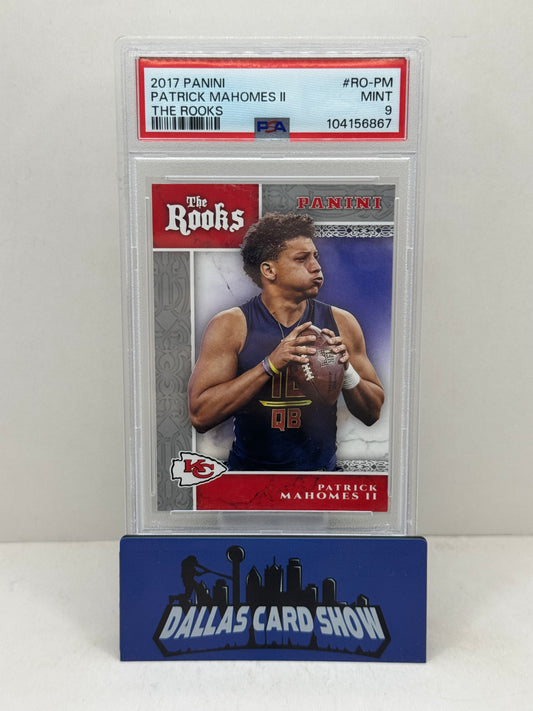 2017 Panini The Rooks #RO-PM Patrick Mahomes Rookie RC PSA 9