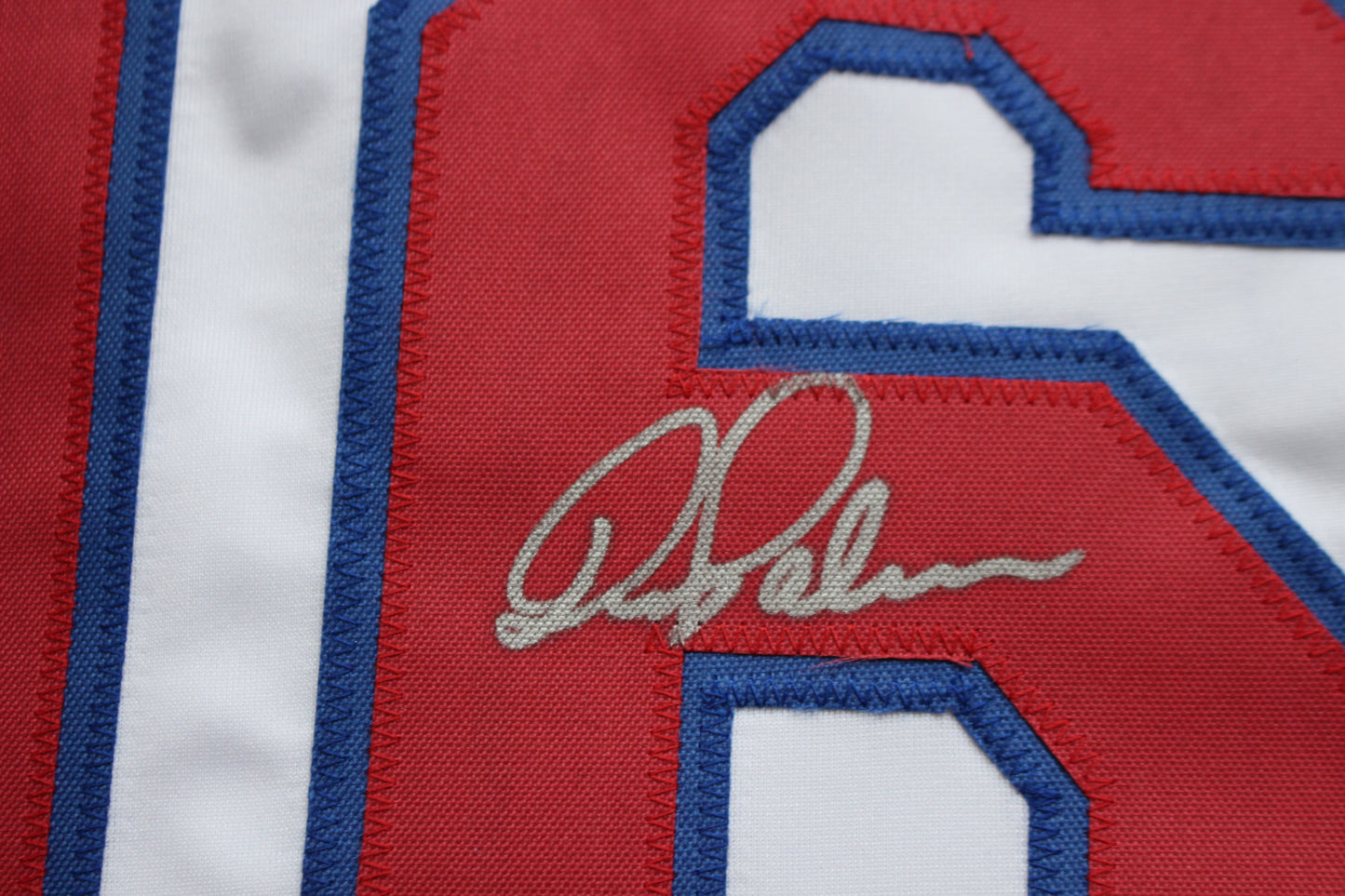 DEAN PALMER TEXAS RANGERS SIGNED HOME JERSEY Tigers Royals BAS COA